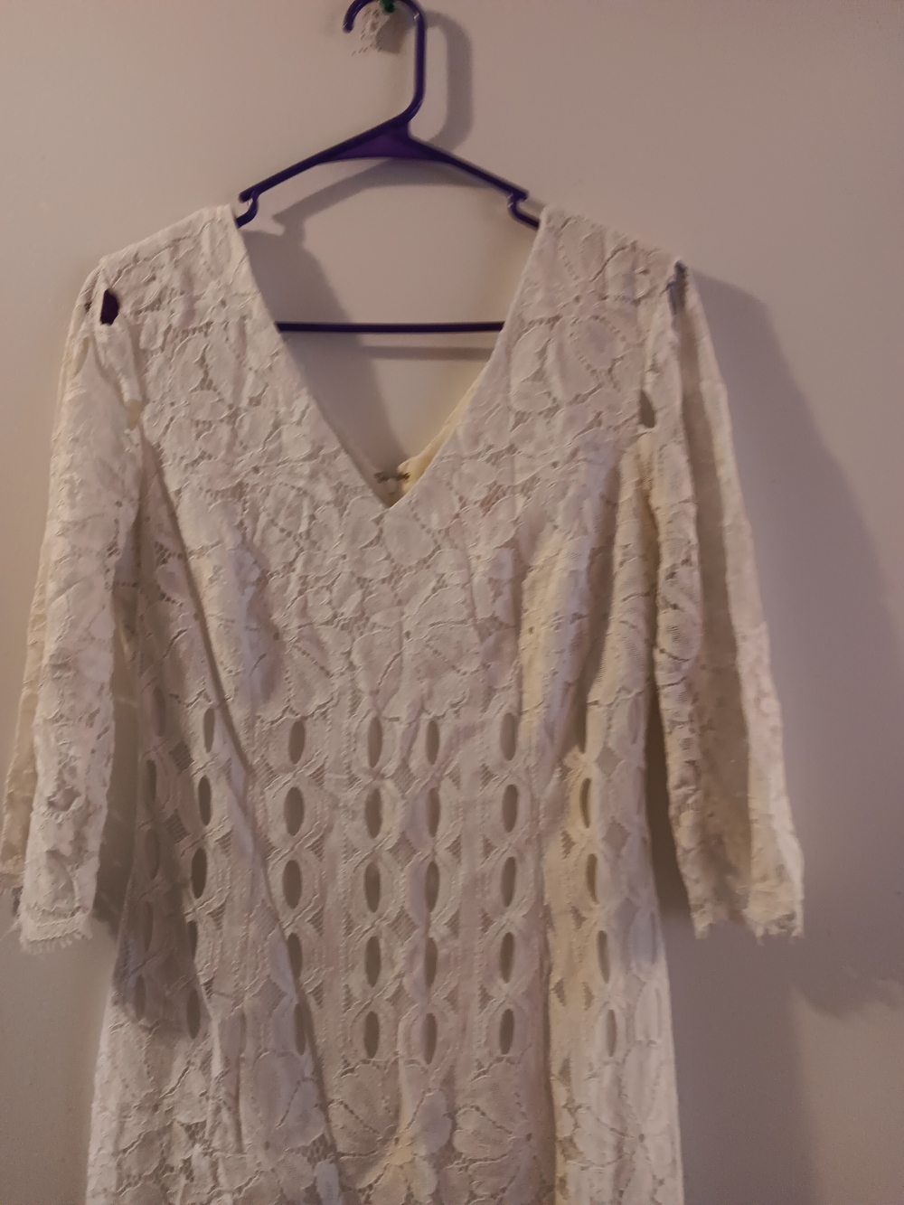 Lilly Pulitzer Macon White Lace V-Neck Mini Dress Size 4